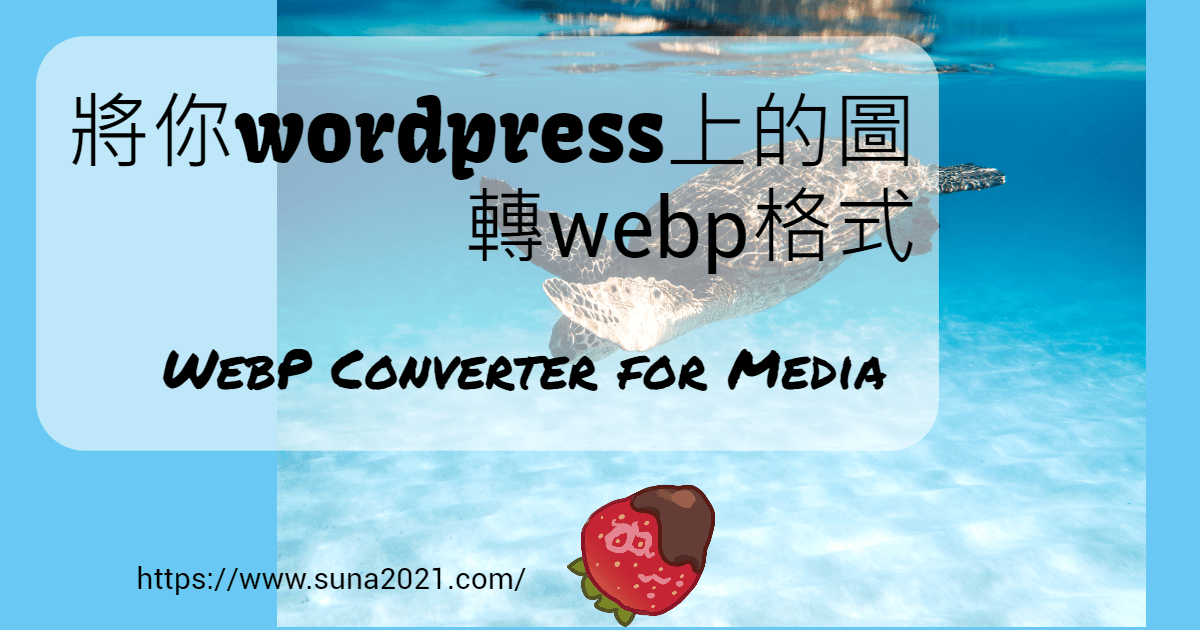 You are currently viewing 將你wordpress上的圖轉webp格式–WebP Converter for Media